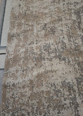 Bej ve Gri Yılan Desenli Modern Halı - Görsel 3