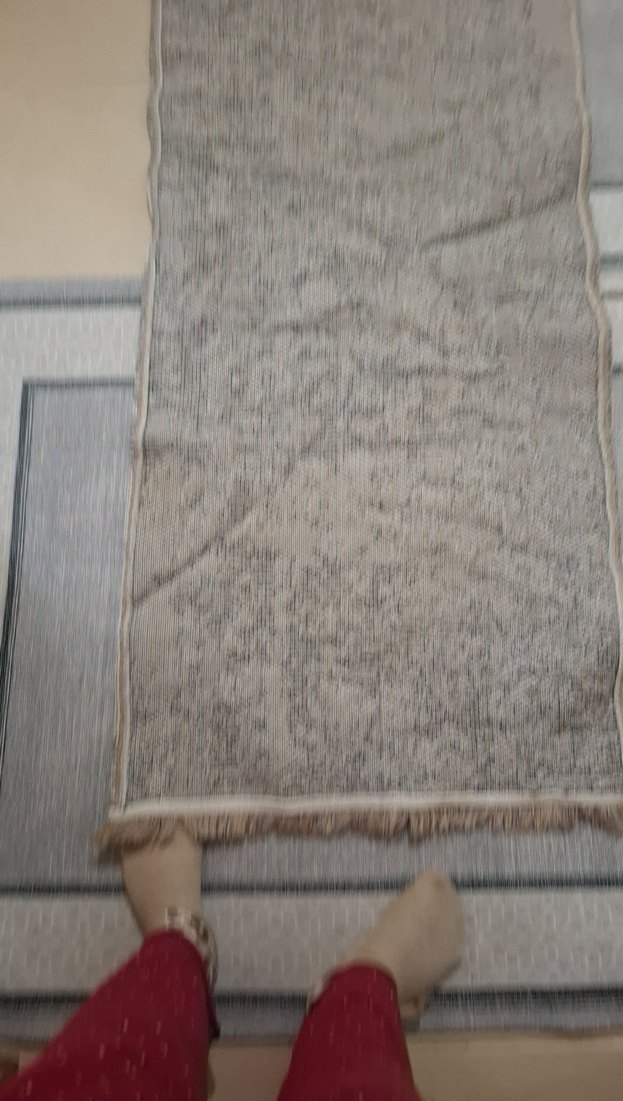 Bej ve Gri Yılan Desenli Modern Halı - Görsel 5