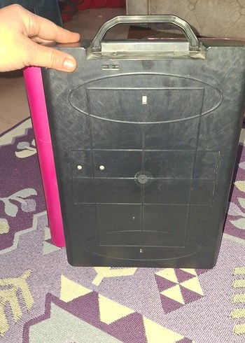 Küçük Pembe Çocuk Gardırop Dolabı - Görsel 5