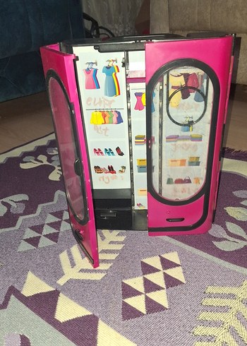 Küçük Pembe Çocuk Gardırop Dolabı - Görsel 2