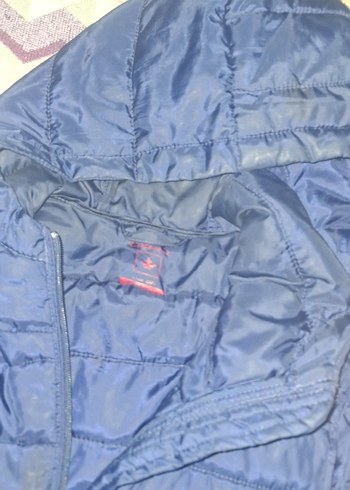 Koyu Mavi Kapüşonlu Kadın Yelek - Görsel 7