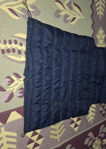 Koyu Mavi Kapüşonlu Kadın Yelek - Görsel 11