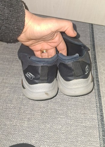 Gri Erkek Spor Ayakkabı Velcro Detaylı - Görsel 2