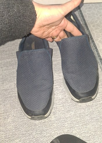 Gri Erkek Spor Ayakkabı Velcro Detaylı - Görsel 7