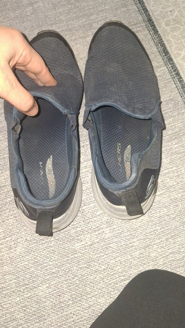 Gri Erkek Spor Ayakkabı Velcro Detaylı - Görsel 3