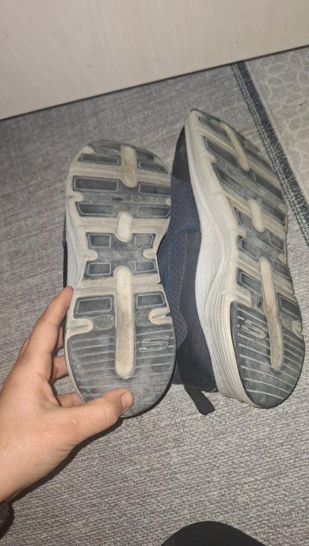 Gri Erkek Spor Ayakkabı Velcro Detaylı - Görsel 4