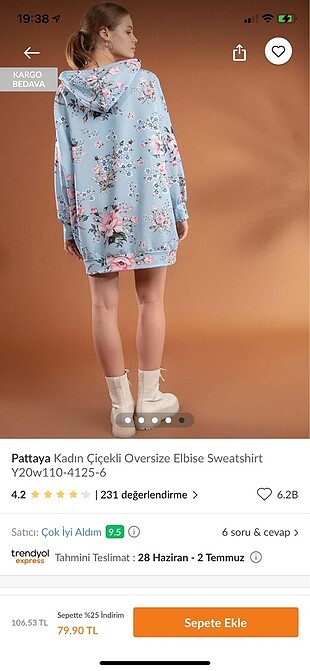 38 Beden mavi Renk Sweat