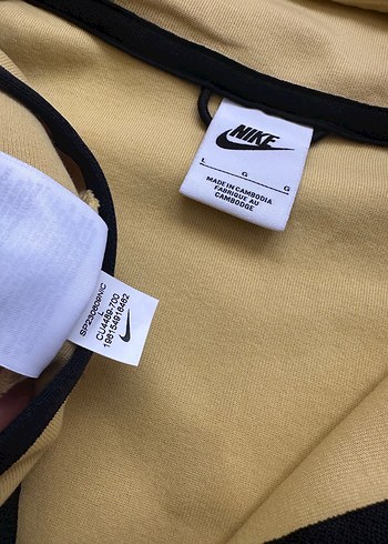 l Beden sarı Renk Nike Tech Fleece Orjinal Sarı
