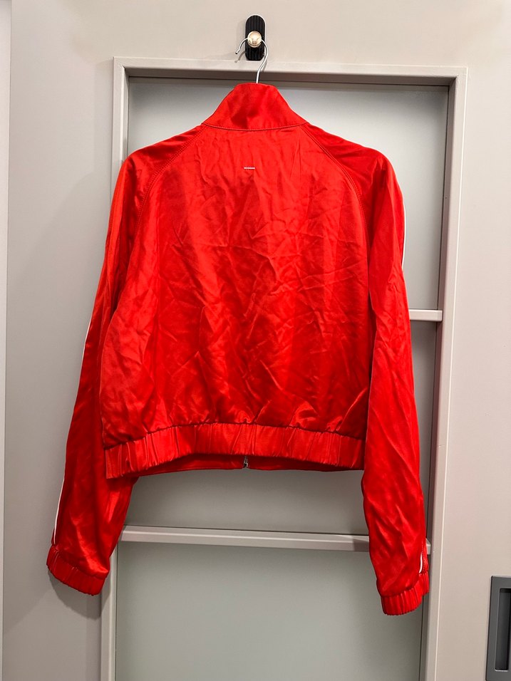 Kadın Kırmızı Spor Fermuarlı Ceket - Görsel 4