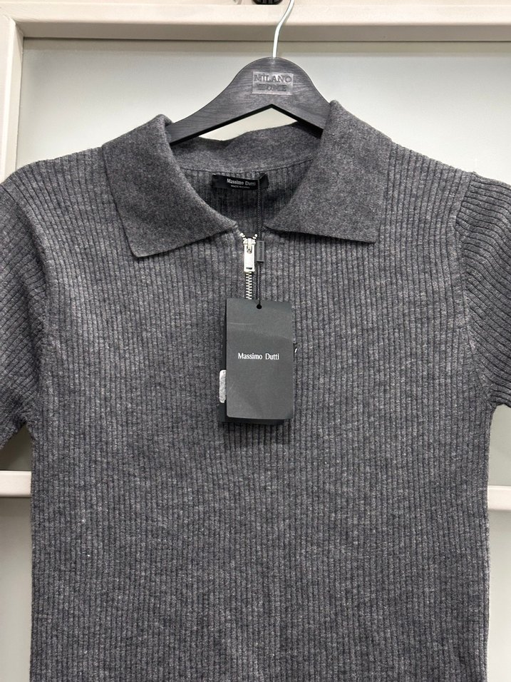 Gri Kısa Kollu Erkek Polo Tişört - Görsel 2