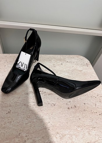 Kadın Siyah Topuklu Kemerli Stiletto - Görsel 6