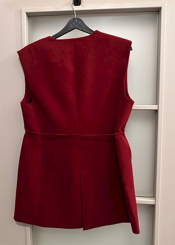 Kemerli  Mini Kadın Yelek - Görsel 5