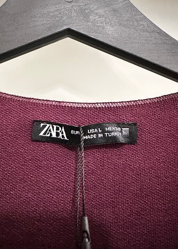 Bordo Kolsuz Midi Elbise - Görsel 4