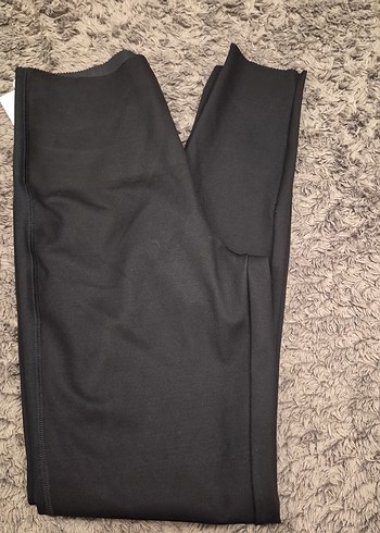 Fermuarlı Siyah Uzun Kadın Tayt - Görsel 4