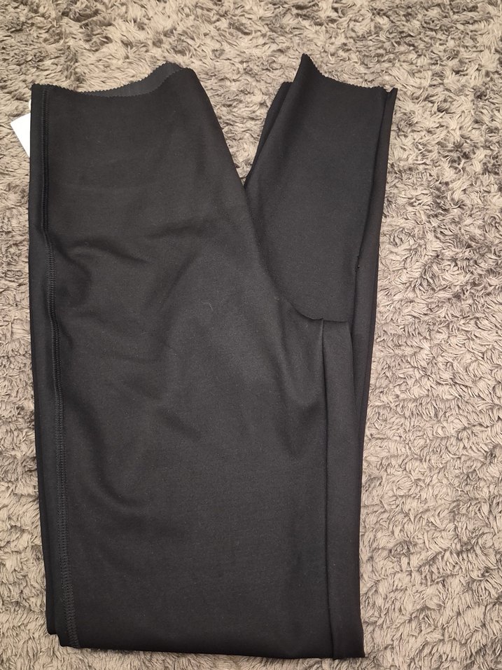 Fermuarlı Siyah Uzun Kadın Tayt - Görsel 4