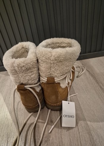 Bej Kürklü Kadın Dolgu Topuk Bot - Görsel 8