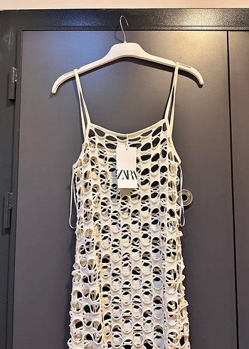 Zebra Desenli Beyaz Dantel Monokini - Görsel 4