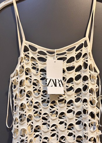 Zebra Desenli Beyaz Dantel Monokini - Görsel 5