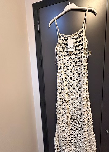 Zebra Desenli Beyaz Dantel Monokini - Görsel 3