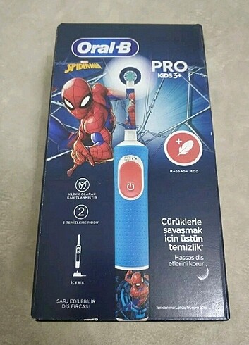 Oral-B Çocuk Şarjlı Fırça Spider Man