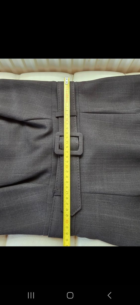 Kemerli Siyah Midi Ofis Elbisesi - Görsel 5