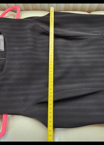 Siyah Piliseli Midi Ofis Elbisesi - Görsel 7