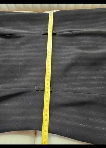 Siyah Piliseli Midi Ofis Elbisesi - Görsel 6