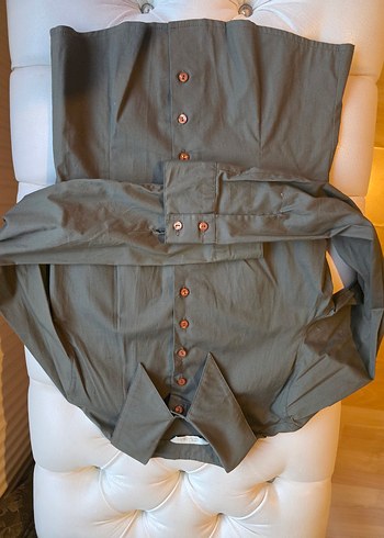 Adil Işık Haki Gömlek - Görsel 8