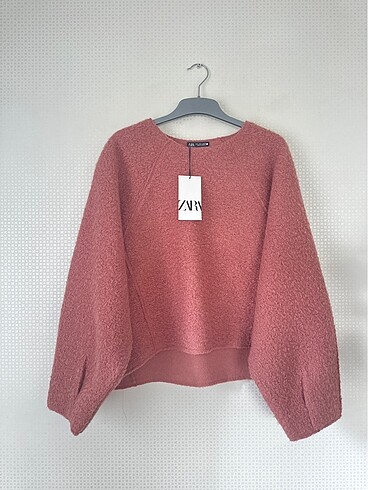 l Beden Etiketli Zara Buklet Sweatshirt