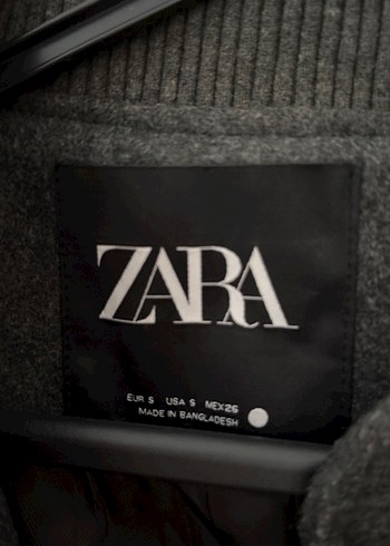 Zara Gri Fermuarlı Kadın Ceket