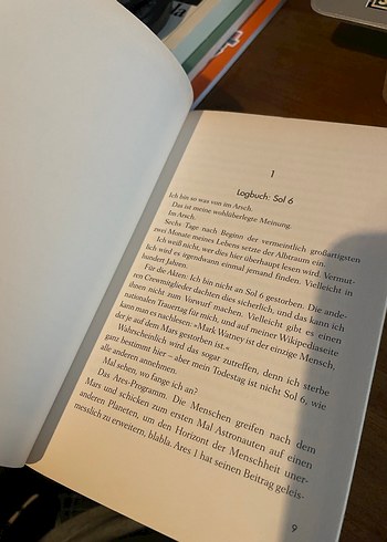 Andy Weir Marslı Posterli Almanca Basım - Görsel 6