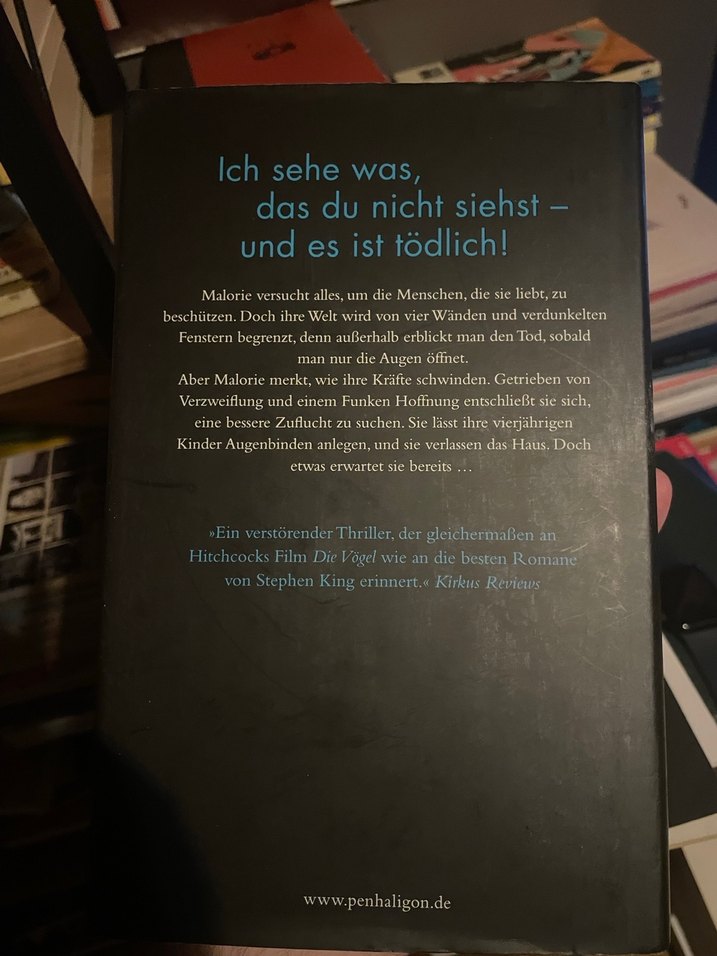 Josh Malerman, Bird Box - Almanca Roman - Görsel 2