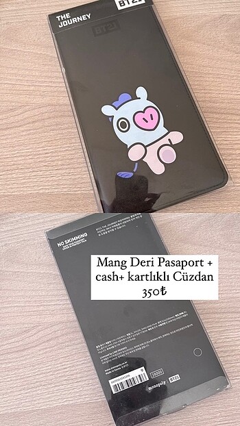 Mang paketli bt21 cüzdan