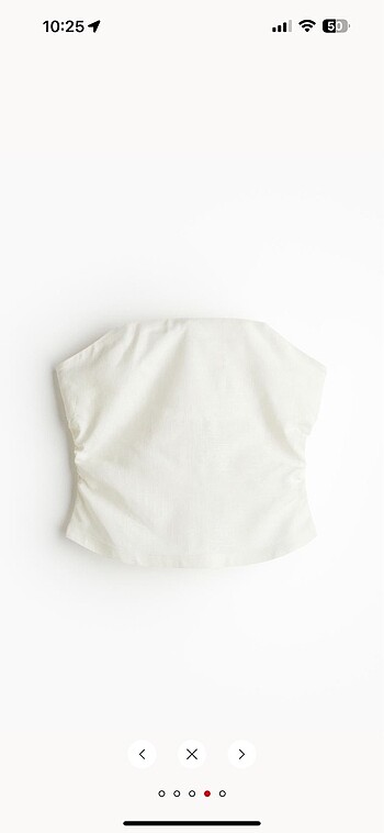 H&m straplez keten bluz - Görsel 3