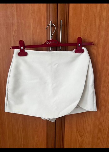 Zara Beyaz Şort Etek - Görsel 4