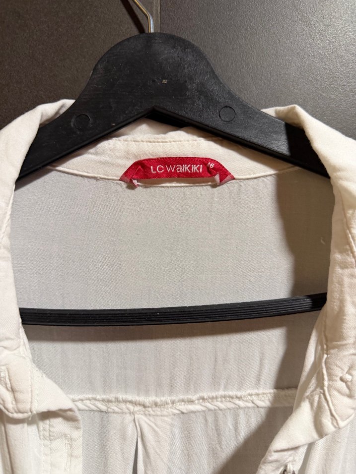 Beyaz Salaş Gömlek - Görsel 3