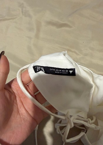 zara sırt dekolteli bluz - Görsel 7