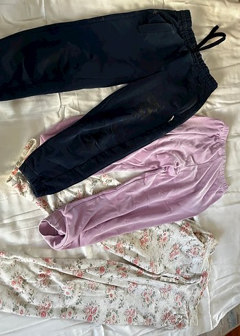 Pembe Gevşek Kesim Kız Eşofman Altı - Görsel 2