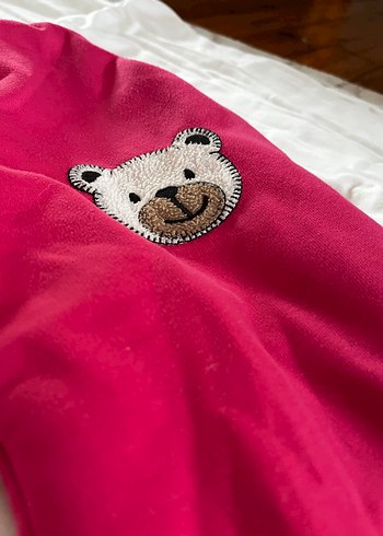 Pembe Nakışlı Kız Eşofman Takımı - Görsel 4