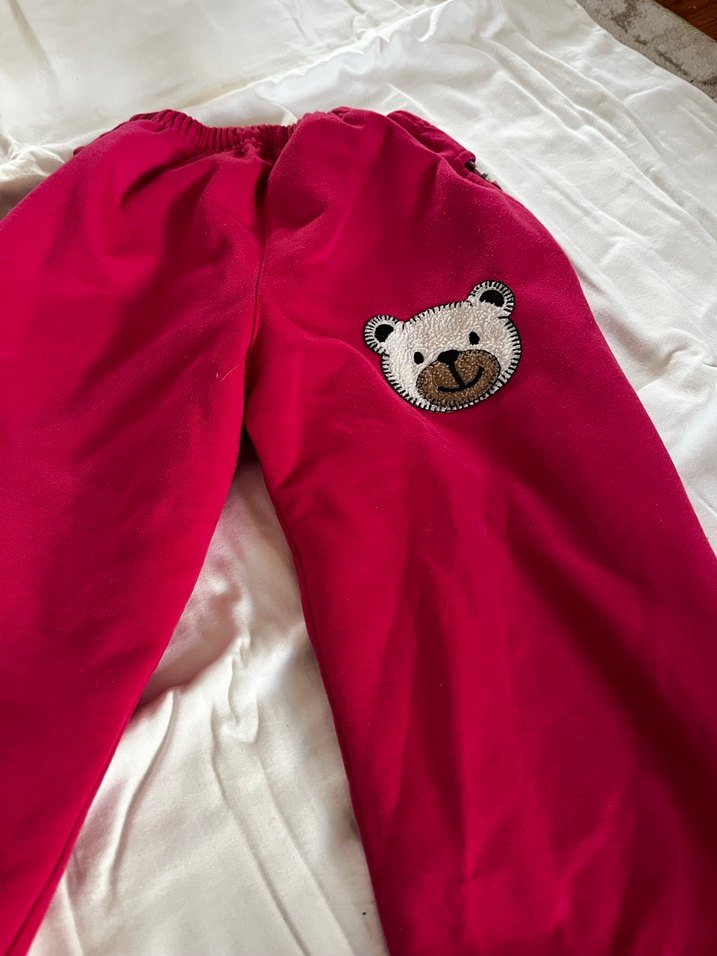 Pembe Nakışlı Kız Eşofman Takımı - Görsel 2