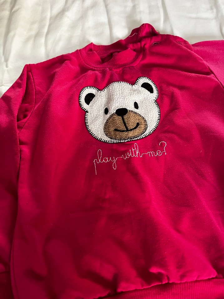 Pembe Nakışlı Kız Eşofman Takımı - Görsel 3