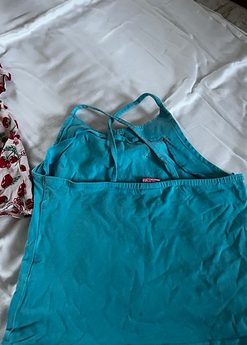 Kız Çocuk Renkli Pamuklu Kısa Kollu - Görsel 4