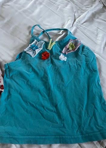 Kız Çocuk Renkli Pamuklu Kısa Kollu - Görsel 3