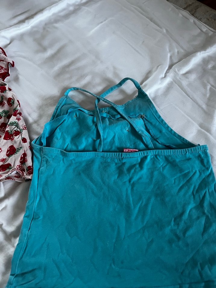 Kız Çocuk Renkli Pamuklu Kısa Kollu - Görsel 4