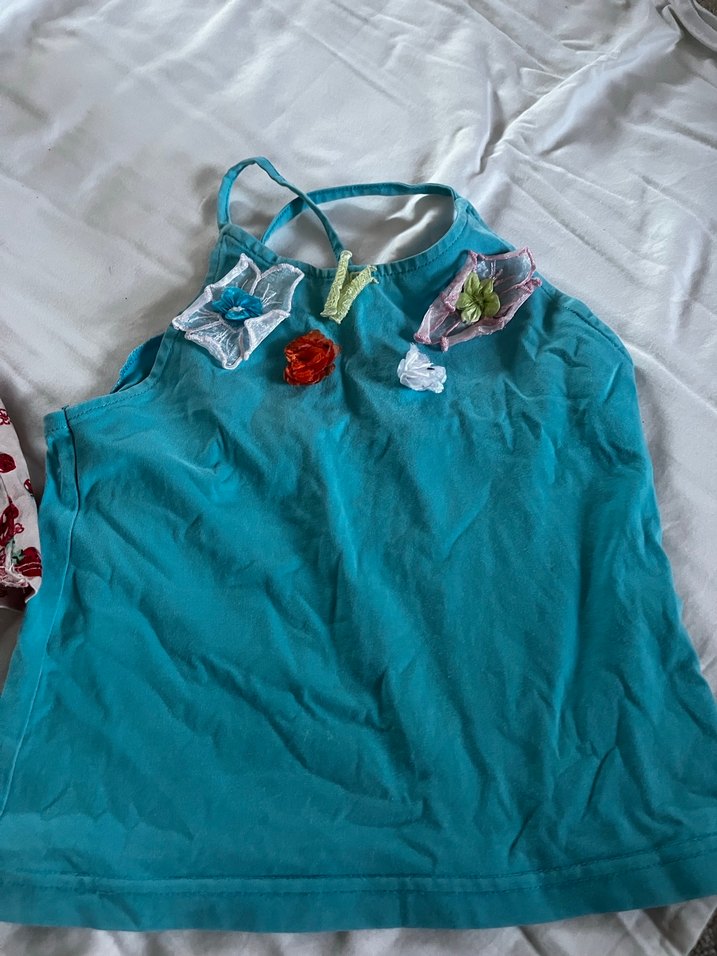 Kız Çocuk Renkli Pamuklu Kısa Kollu - Görsel 3