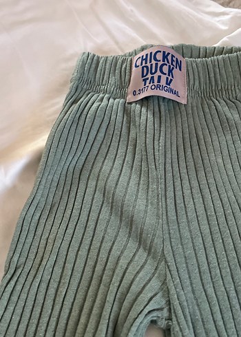 Kızlar için Keten Bej Pileli Dar Kesim Pantolon - Görsel 2