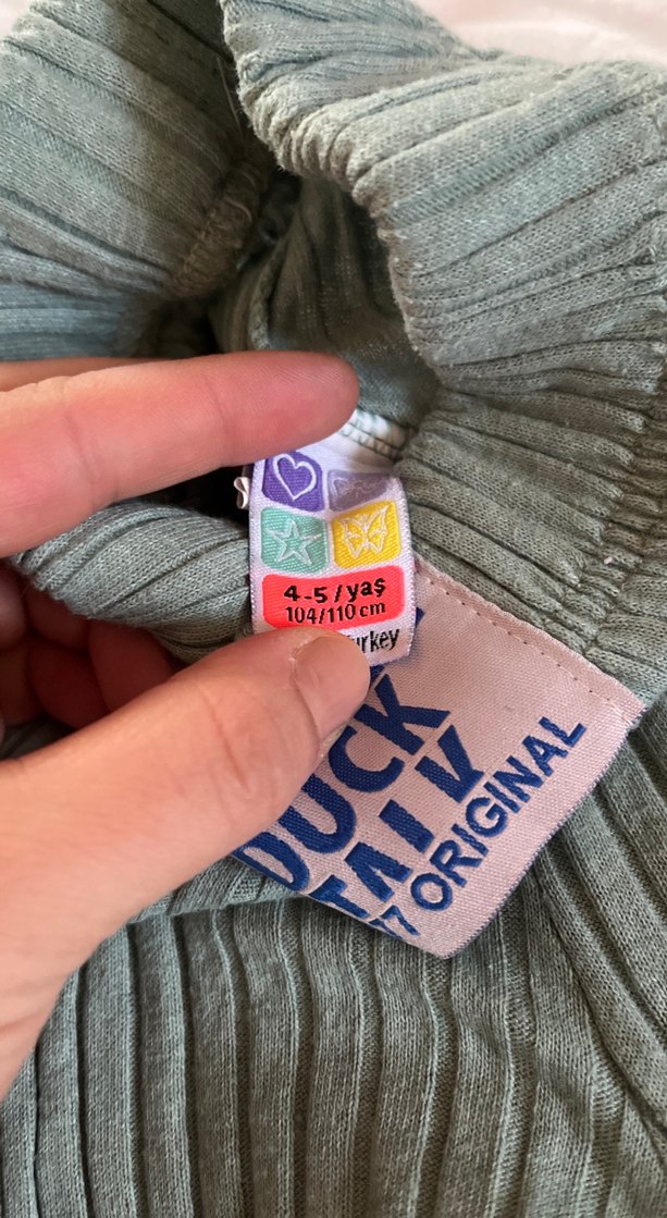 Kızlar için Keten Bej Pileli Dar Kesim Pantolon - Görsel 5