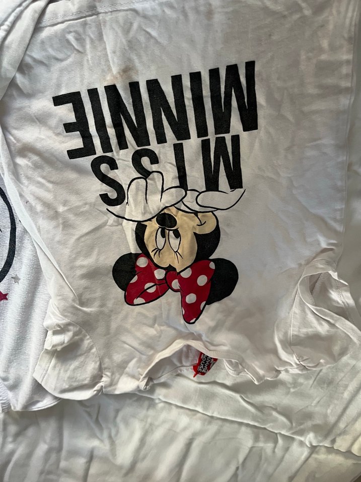 Kızlar için baskılı beyaz kısa kollu tişörtler - Görsel 3