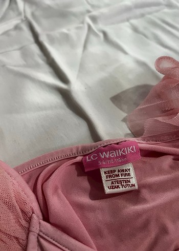 Pembe Kız Çocuk Tüllü Elbise/tütü - Görsel 3