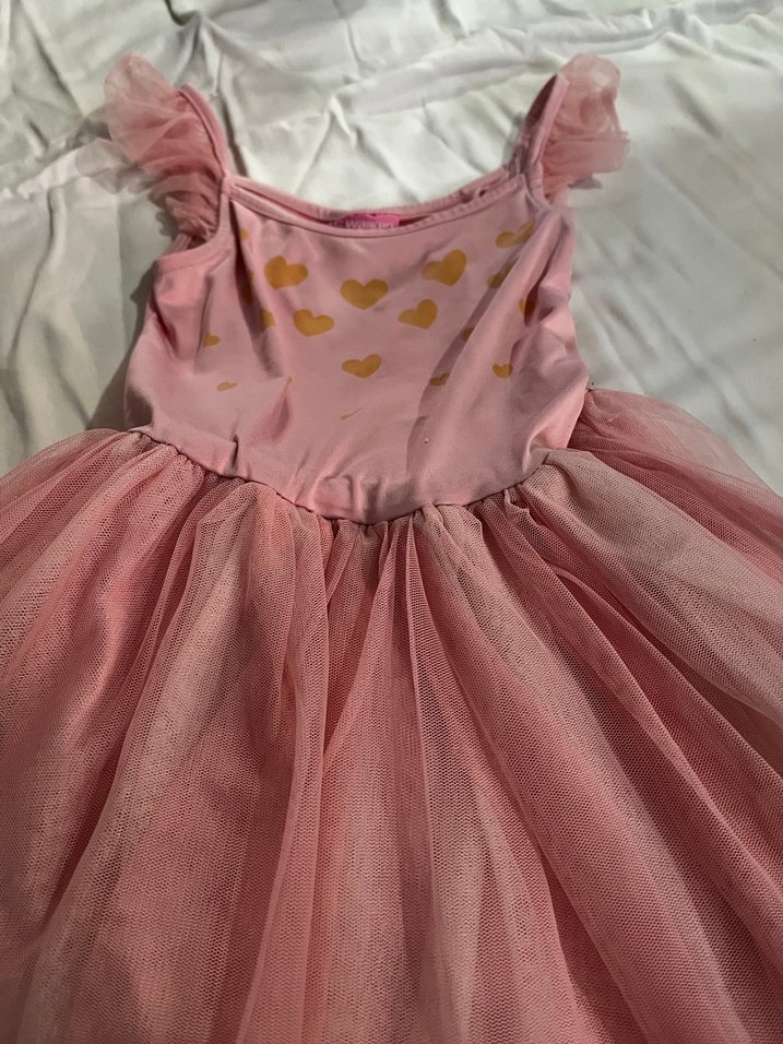 Pembe Kız Çocuk Tüllü Elbise/tütü - Görsel 2